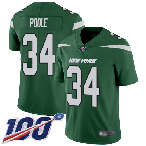 New York Jets Limited Green Men Brian Poole Home Jersey NFL Football 34 100th Season Vapor Untouchable